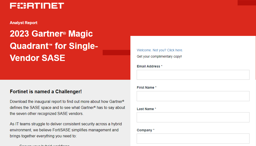 Single Vendor SASE – Download the 2023 Report Now – Fortinet.