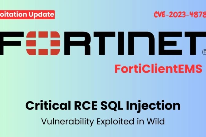 Hackers Exploiting FortiClient EMS Vulnerability (CVE-2023-48788) in the Wild