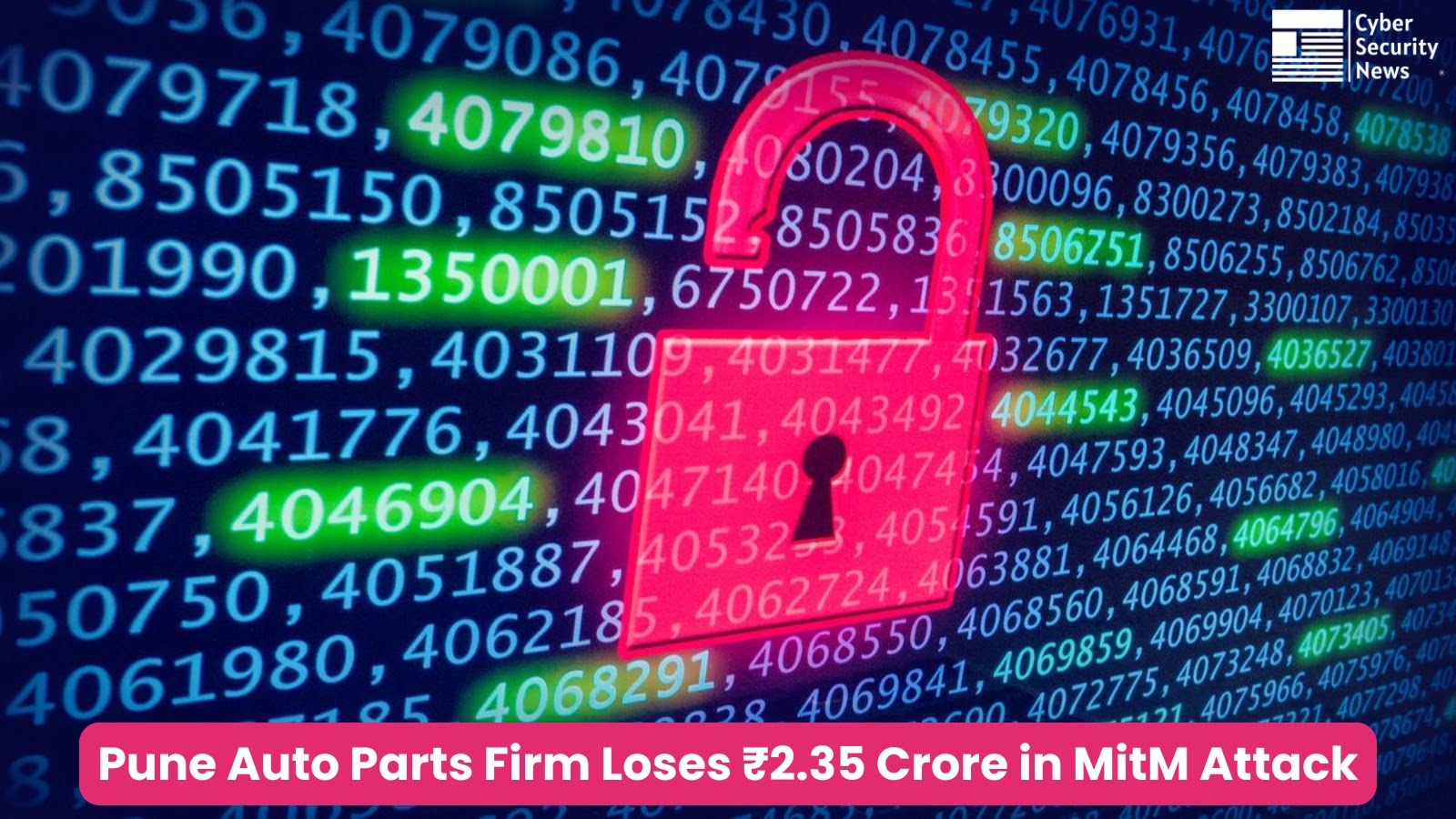Pune Auto Parts Firm Loses ₹2.35 Crore in MitM Attack