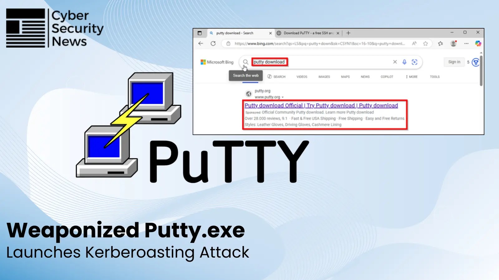 Weaponized Putty.exe Launches Kerberoasting Attack