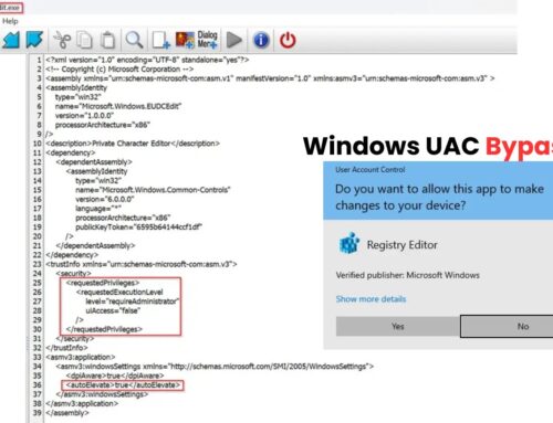 Windows User Account Control Bypassed Using Character Editor to Escalate Privileges