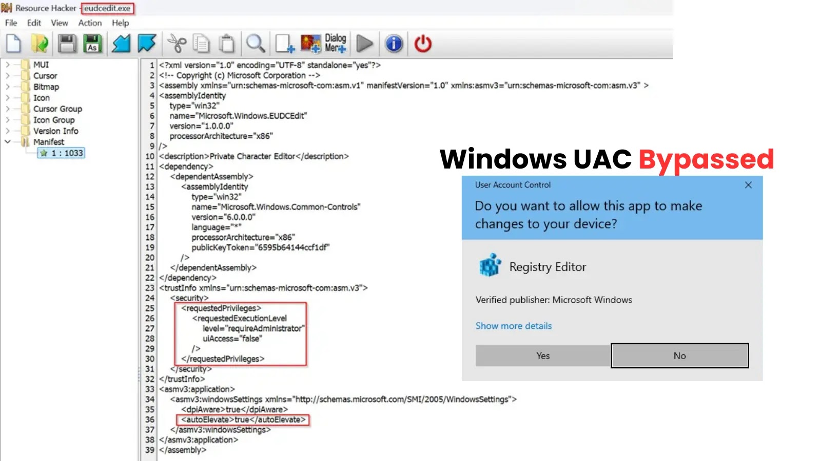Windows UAC Bypassed