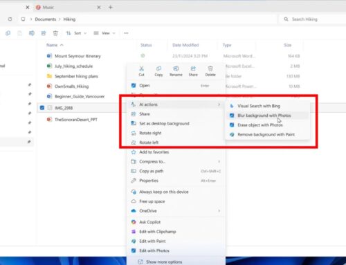 Microsoft To Introduce New AI Actions In Windows File Explorer