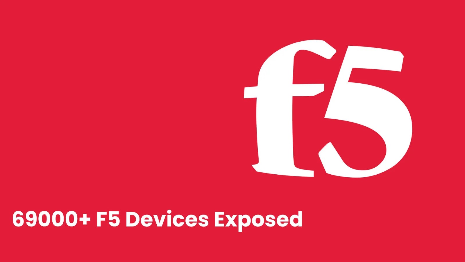 69000+ F5 Devices Ex…_imresizer(1) White f5 logo on a red background with the text 69000+ F5 Devices Exposed in white at the bottom left corner.