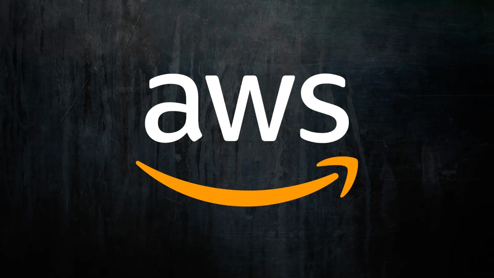 AWS Outage Resolved The AWS logo in white letters with an orange curved arrow underneath, set against a dark textured background.