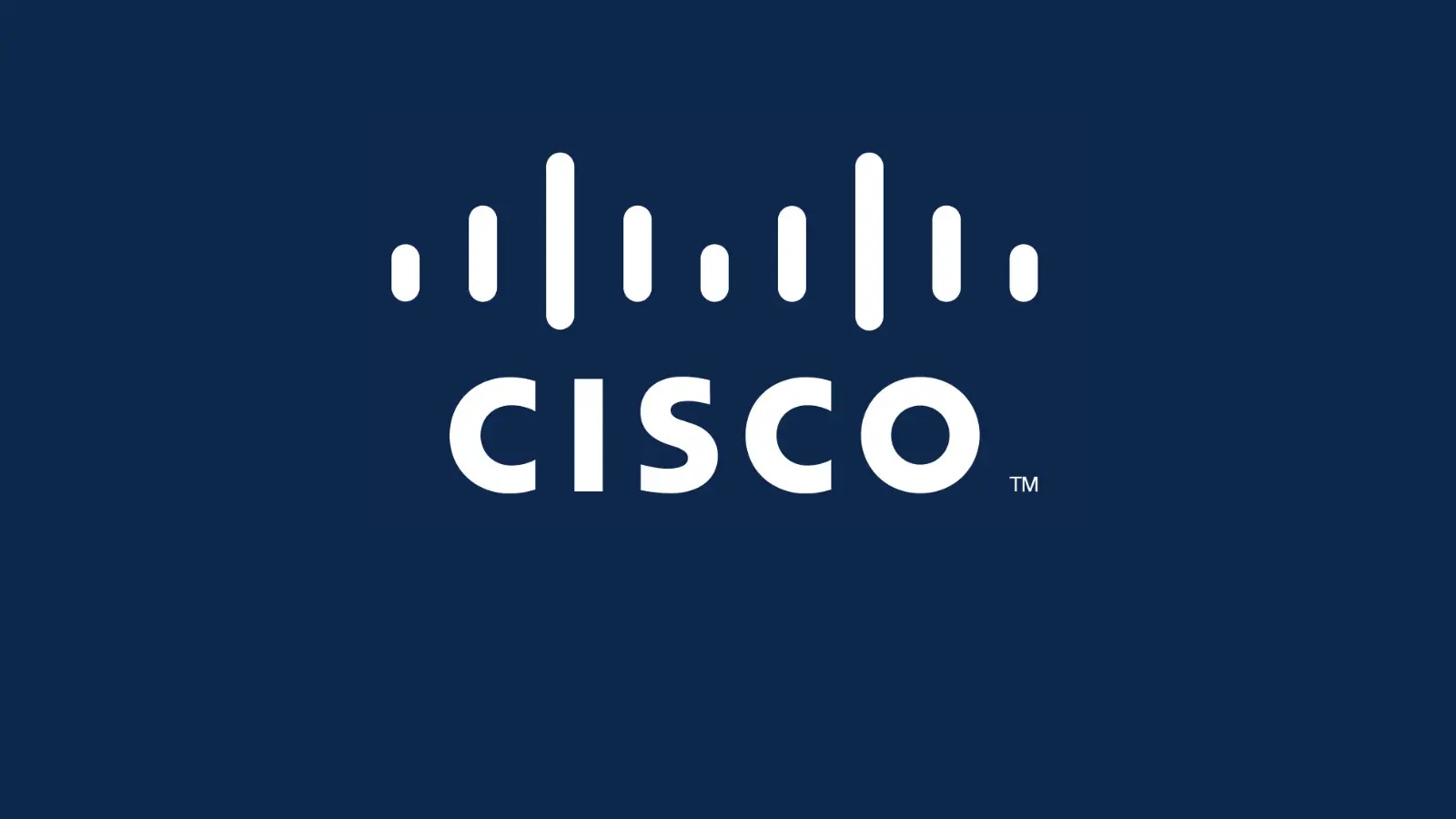 Cisco IOS and IOS XE Software Vulnerabilities The Cisco logo featuring the word CISCO in bold white letters below a series of vertical white bars on a dark blue background.