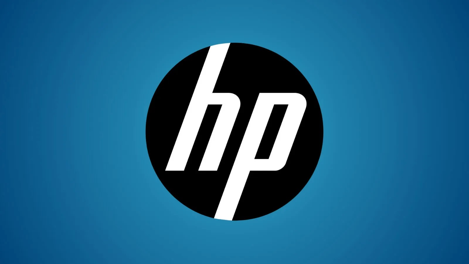 HP OneAgent Update B…_imresizer A black circle with the lowercase white letters hp in a modern, stylized font, centered on a blue gradient background.