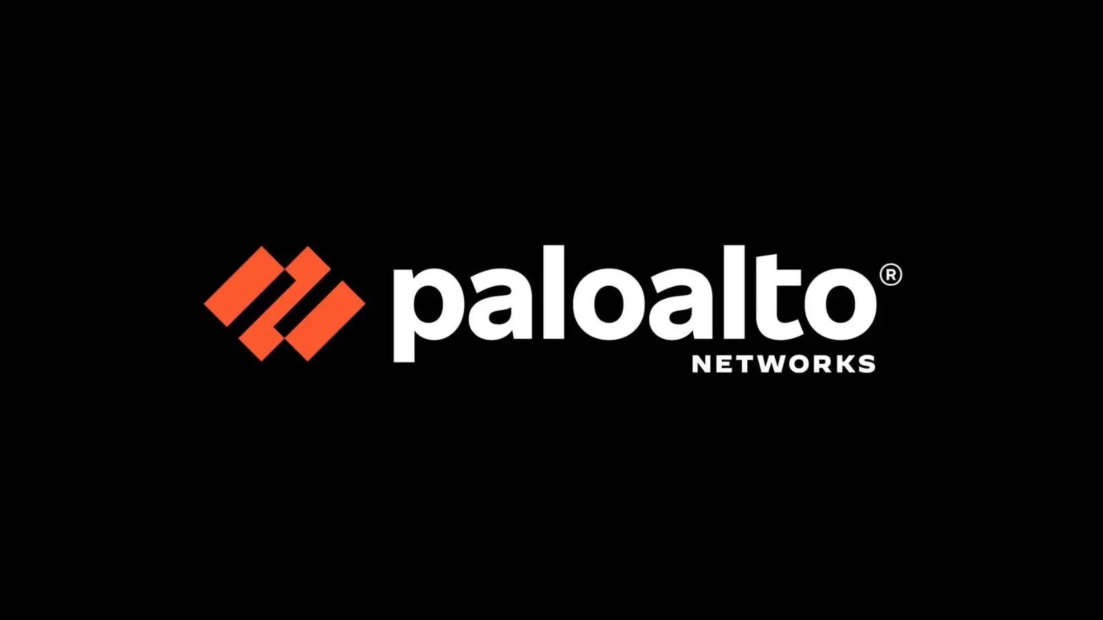 Palo Alto Networks logo with two orange diagonal bars and the company name “paloalto NETWORKS” in white text on a black background.
