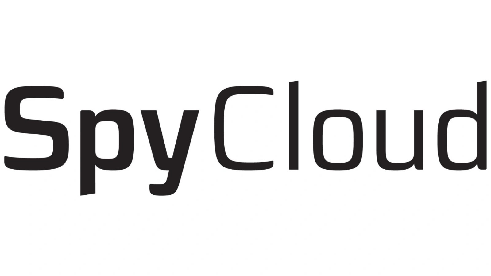 The image displays the SpyCloud logo, featuring the word SpyCloud in a modern, black font on a white background.