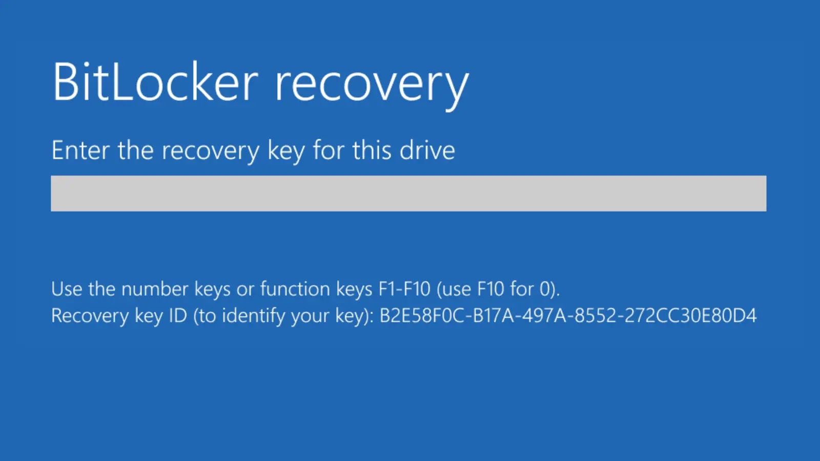 Windows Systems BitLocker Recovery