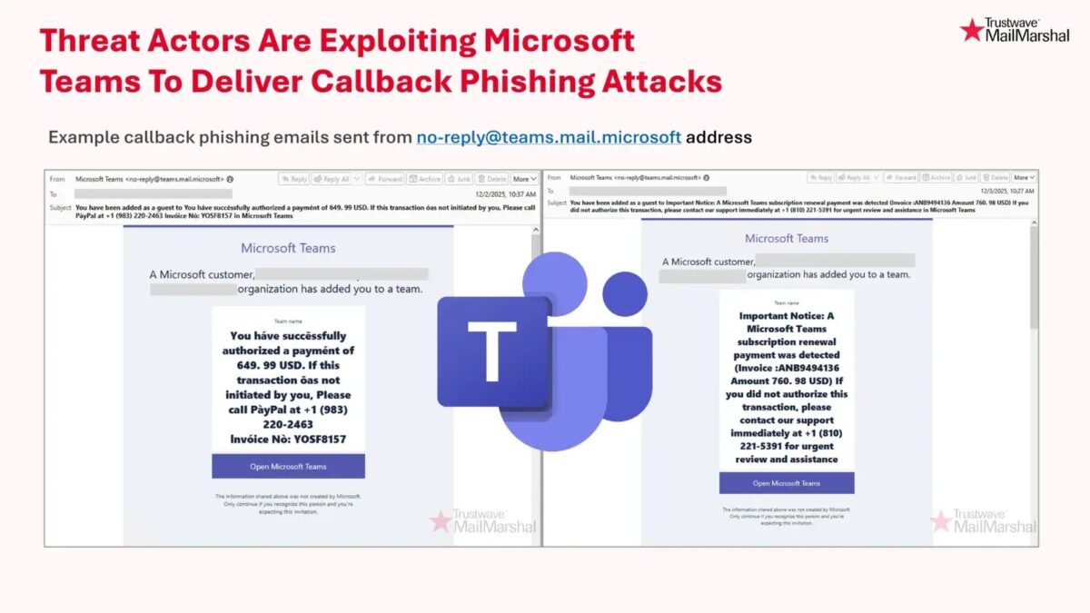 Hackers Exploiting Microsoft Teams Notifications to Deliver CallBack