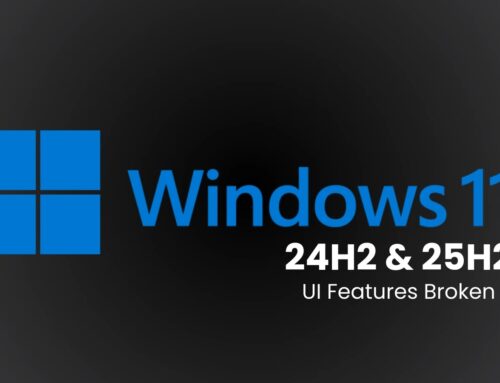Microsoft Confirms Windows 11 25H2 UI Features Broken Along With 24H2 Following Update
