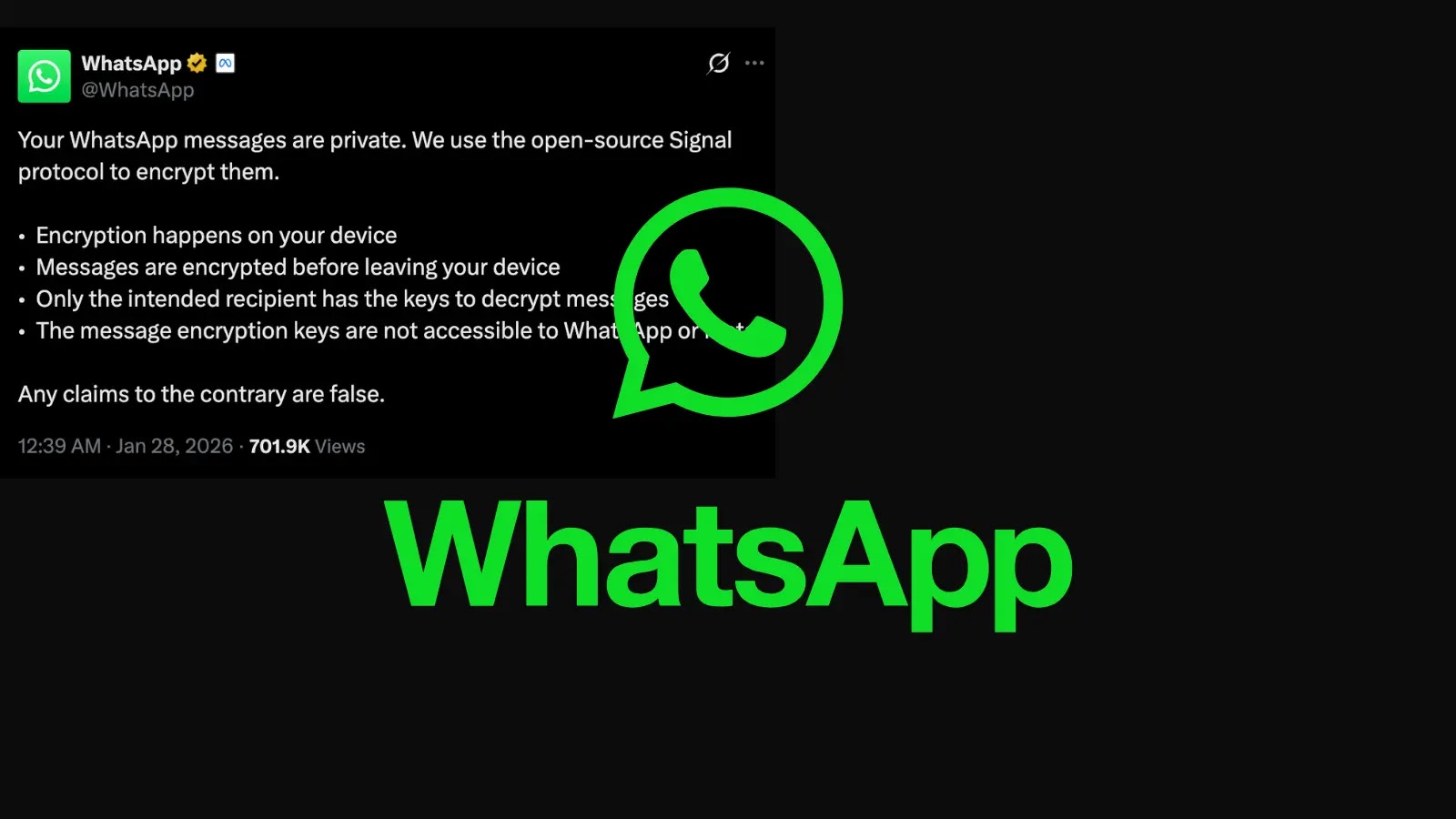 WhatsApp Denies Lawsuit Claim