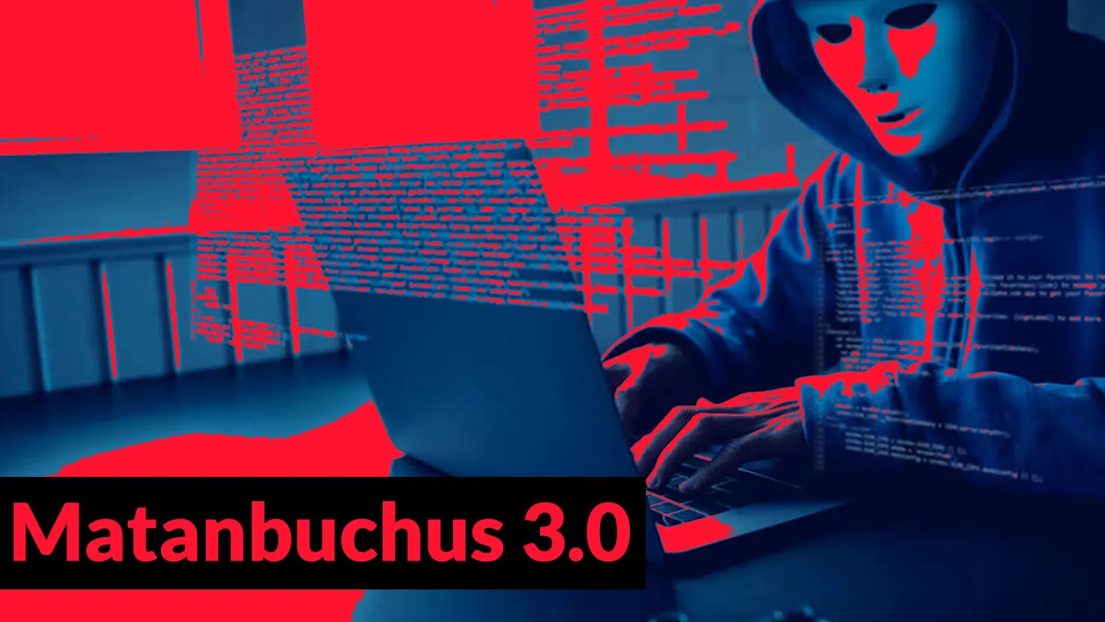 Matanbuchus 3.0 Returns with ClickFix Social Engineering and Silent MSI Installations to Deploy AstarionRAT A person wearing a white mask and hoodie types on a laptop with red code lines overlaid. Text at the bottom left reads Matanbuchus 3.0 in bold red and black.
