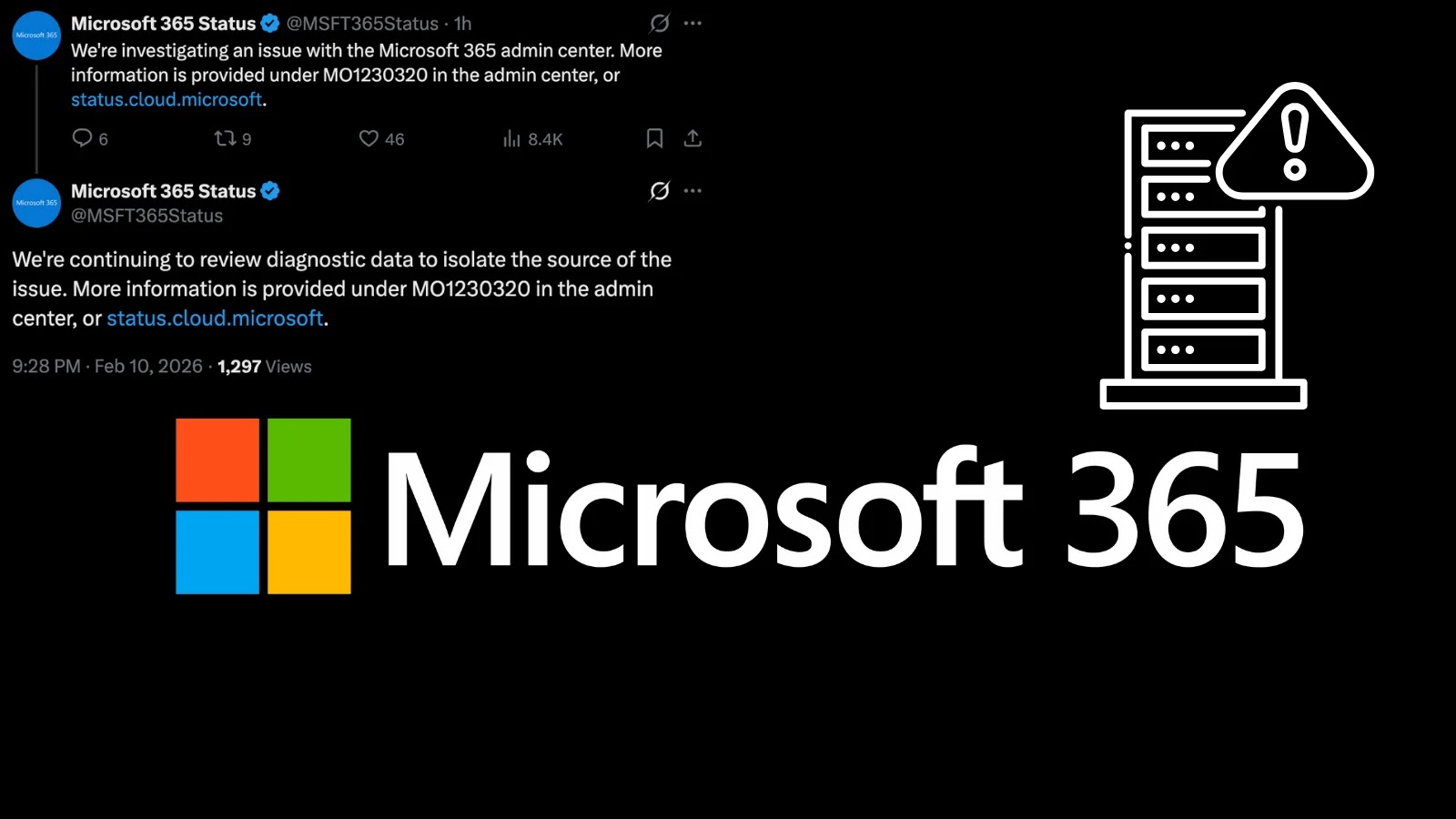 Microsoft 365 Admin Center Outage Hits users in North America
