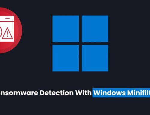 Ransomware Detection With Windows Minifilter by Intercepting File Filter and Change Events