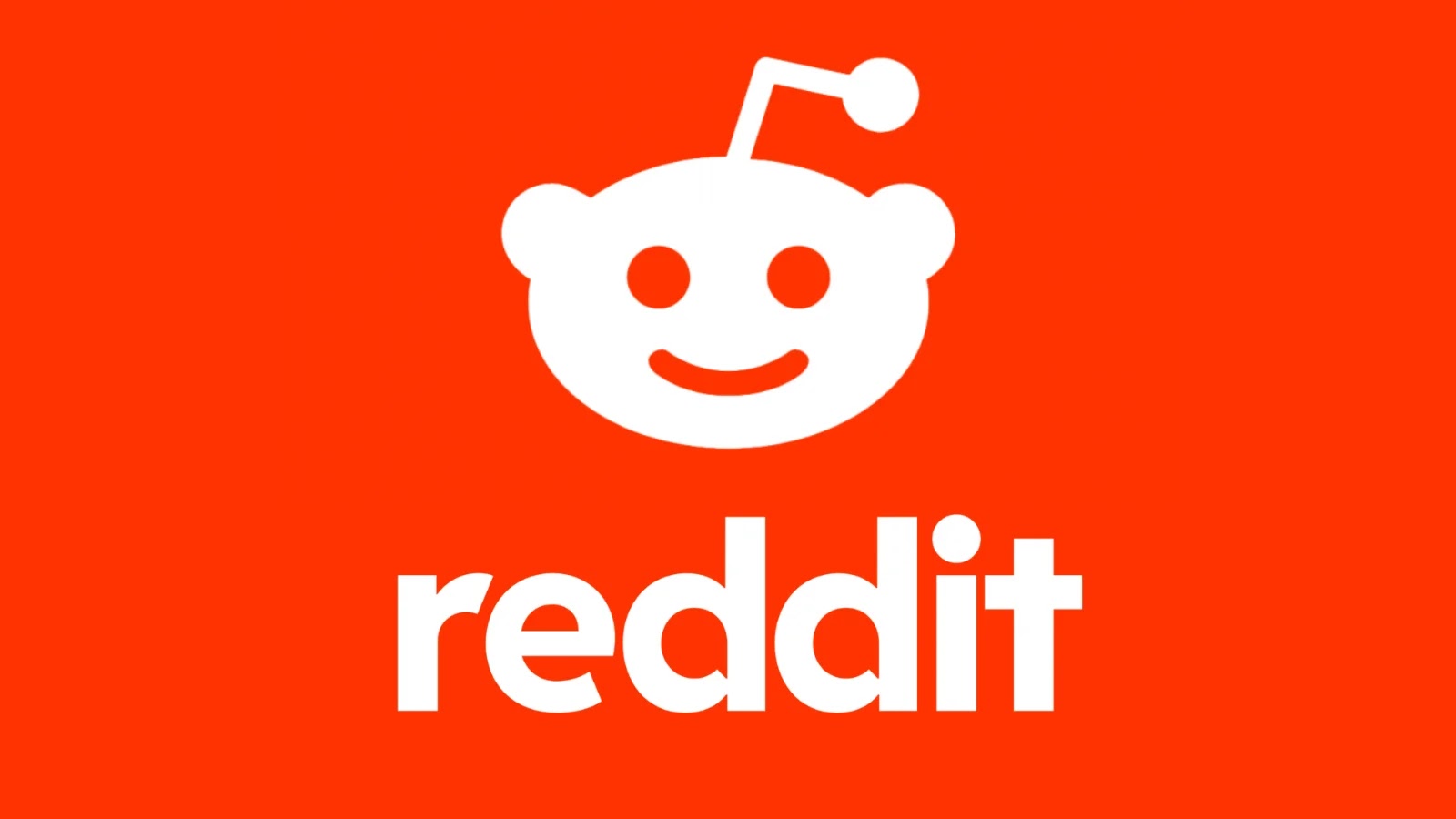 Reddit Fined £14.47 Million The image shows the Reddit logo: a simple white smiling alien face with a single antenna, above the word reddit in bold white lowercase letters, all set against an orange background.