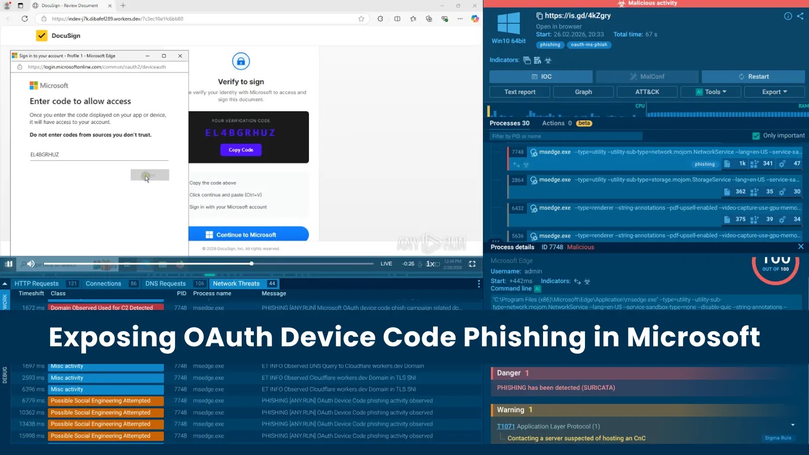 Exposing OAuth Device Code Phishing in Microsoft