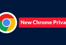 New-Chrome-Privacy-Analysis-Shows-How-Fingerprinting-and-Header-Leaks-Can-Expose-Users-218×150 Google Chrome logo on the left with a red banner next to it that reads New Chrome Privacy on a dark blue background.
