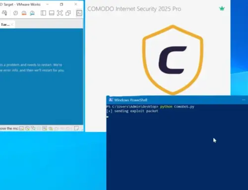 Comodo Internet Security 0-Day Vulnerability Lets Attacker Crash the User’s Windows System