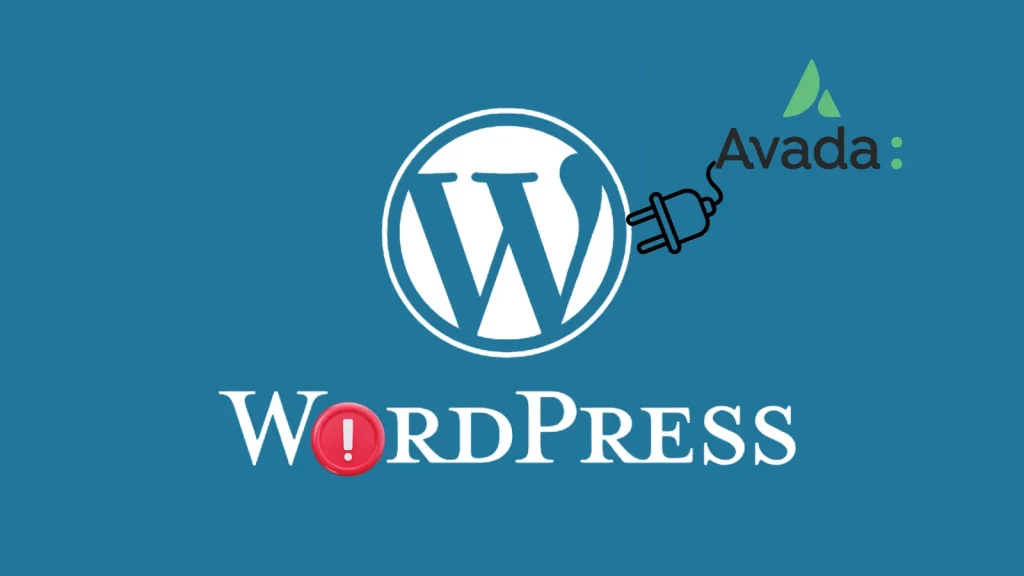 Critical-WordPress-Plugin-Vulnerability-Exposes-File-Deletion-1-Million-Sites-to-File-Deletion-Attacks-1024×576 WordPress logo on a blue background with a plug icon connecting to the Avada logo. A red exclamation mark appears in the WordPress text, suggesting a warning or error related to the Avada plugin.