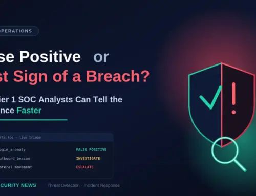 False Positive or First Sign of a Breach? How Tier 1 SOC Analysts Can Tell the Difference Faster