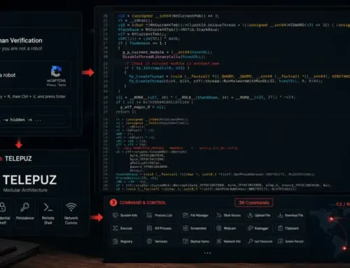 ClickFix Campaign Delivers Modular TELEPUZ Malware With 36 Remote Commands