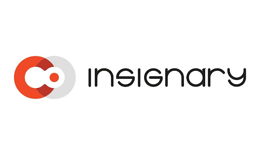 insignary launches clarity on-demand Insignary logo with overlapping red and gray circles on the left and the word insignary in lowercase black letters on the right.